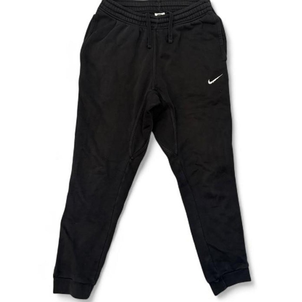 Nike Sportswear Club Fleece Joggers Mens Medium Black Pants Embroidered Swoosh